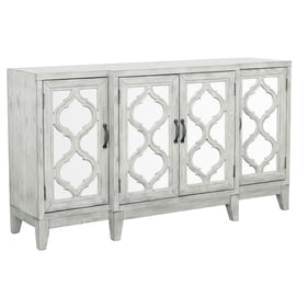 Coaster Furniture Mckellen Antique White 4 Doors Accent Cabinet