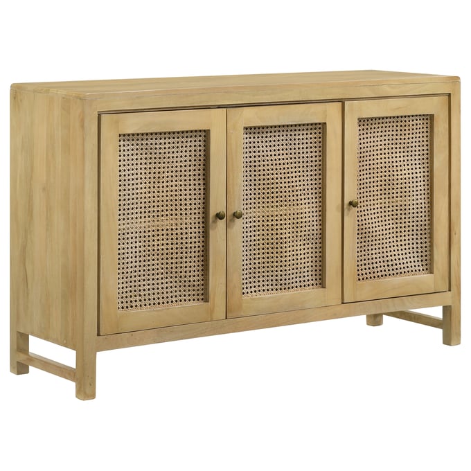 Coaster Furniture Zamora Natural Rectangular Accent Cabinet CST-953556