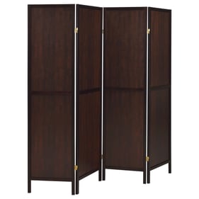 Coaster Furniture Deepika Tobacco Cappuccino 4 Panel Folding Screen