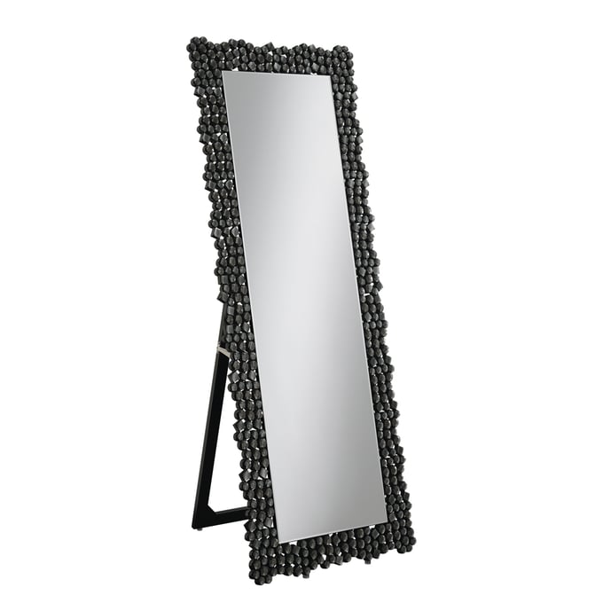 Coaster Furniture Mckay Smoke Grey Textural Frame Cheval Floor Mirror CST-961422