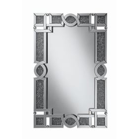 Coaster Furniture Jackie Silver Interlocking Wall Mirror