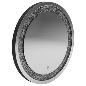 Coaster Furniture Landar Silver Round Wall Mirror