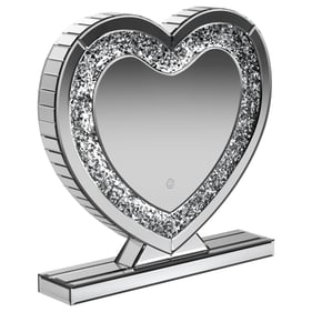 Coaster Furniture Euston Silver Heart Shape Table Mirror