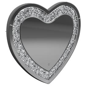 Coaster Furniture Aiko Silver Heart Shape Wall Mirror