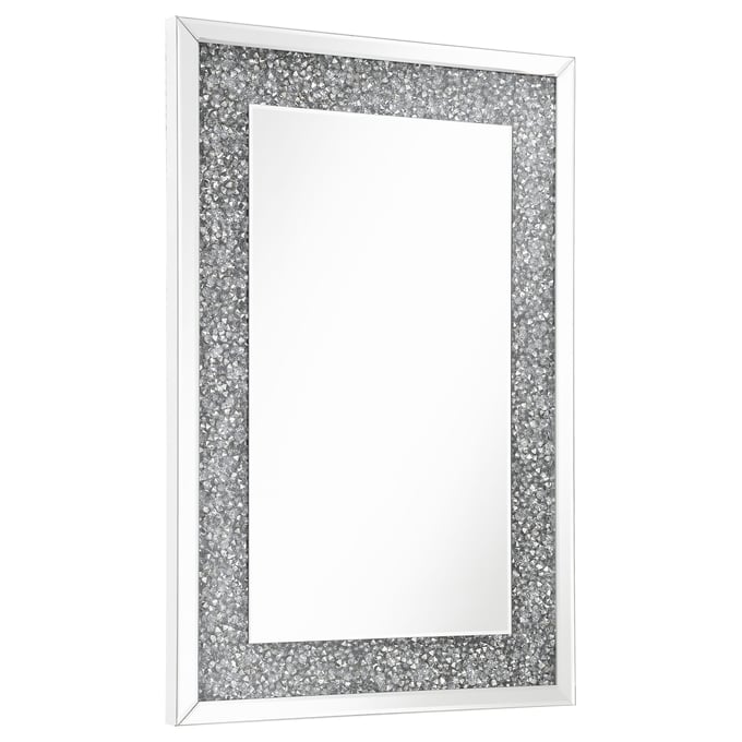 Coaster Furniture Valerie Crystal Inlay Rectangle Wall Mirror CST-961635