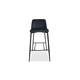 2 Mobital Seville Black Leatherette Counter Stools