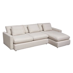 Diamond Sofa Arcadia Cream 2pc Reversible Chaise Sectional