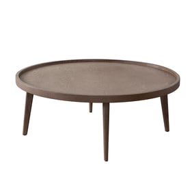 Diamond Sofa Clover Almond Oak Round Cocktail Table