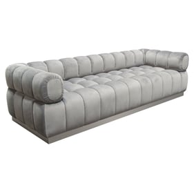 Diamond Sofa Image Grey Velvet Low Profile Sofa