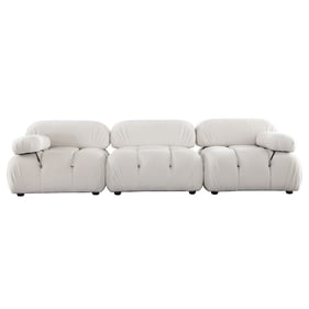 Diamond Sofa Paloma Cream 111 Inch 3pc Sofa Set