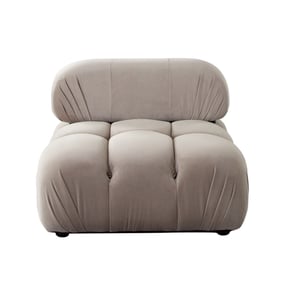 Diamond Sofa Paloma Mink Tan Chair and Ottoman