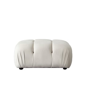 Diamond Sofa Paloma Cream Rectangle Ottoman