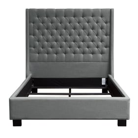 Diamond Sofa Park Ave Grey Linen King Bed