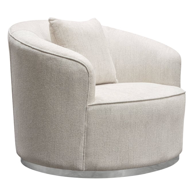 Diamond Sofa Raven Light Cream Fabric Chair DMND-RAVENCHCM