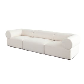 Diamond Sofa Zia Ivory 3pc Fabric Modular Sofa