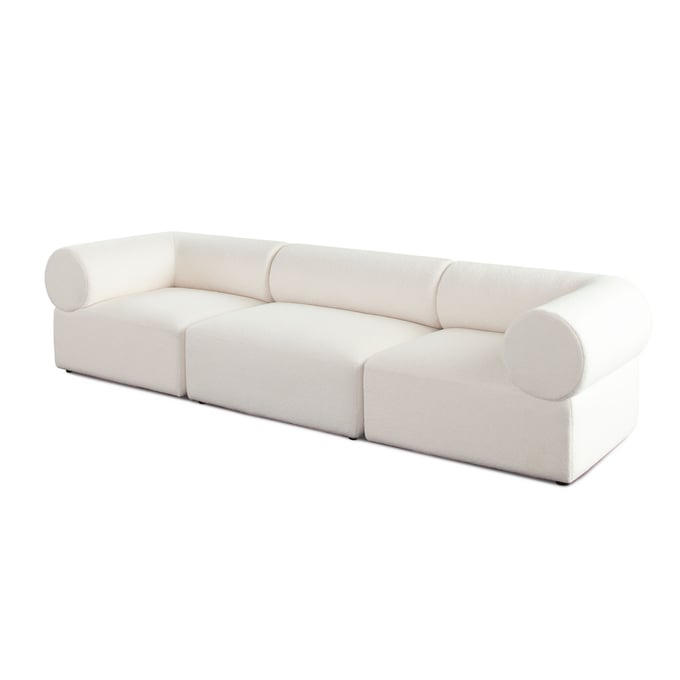 Diamond Sofa Zia Ivory 3pc Fabric Modular Sofa DMND-ZIA2SC1ACIV