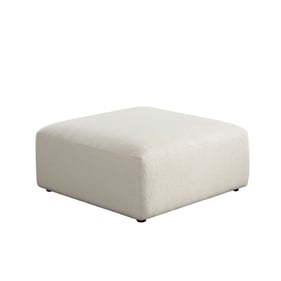 Diamond Sofa Zia Ivory Fabric Ottoman