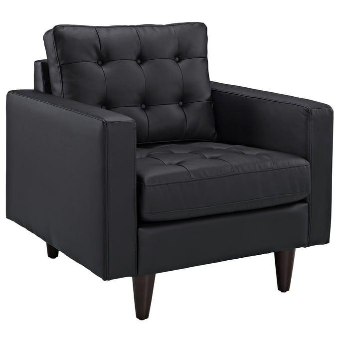 Modway Furniture Empress Black Armchair EEI-1012-BLK