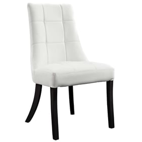 Modway Furniture Noblesse White Vinyl Dining Side Chair