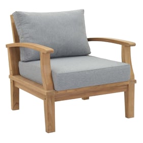 Modway Furniture Marina Gray Outdoor Teak Armchair