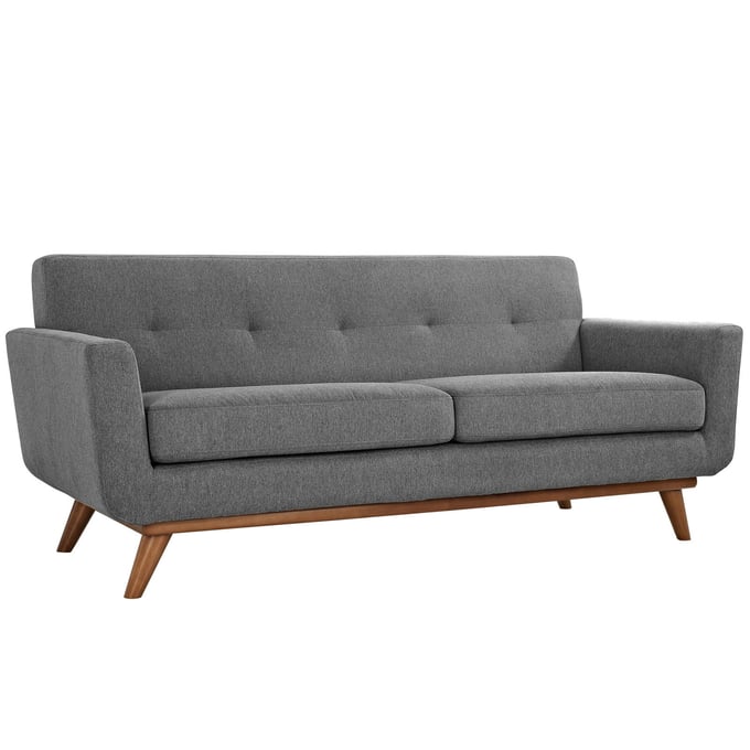 Modway Furniture Engage Gray Upholstered Loveseat EEI-1179-GRY