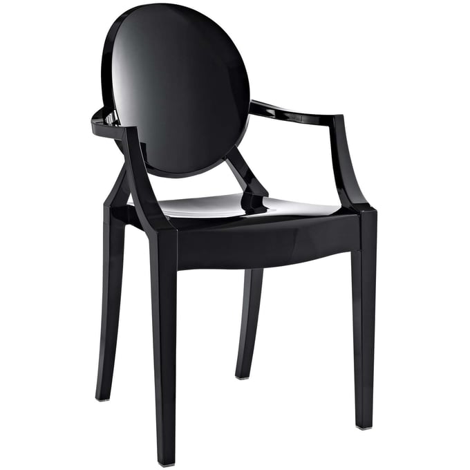 Modway Furniture Casper Black Dining Armchair EEI-121-BLK