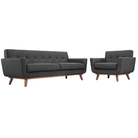 Modway Furniture Engage Gray Armchair and Sofa Set