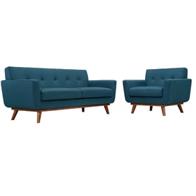 Modway Furniture Engage Azure Armchair and Loveseat Set