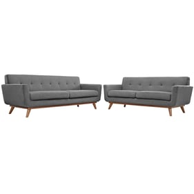 Modway Furniture Engage Expectation Gray Loveseat and Sofa Set