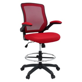 Modway Furniture Veer Red Drafting Stool