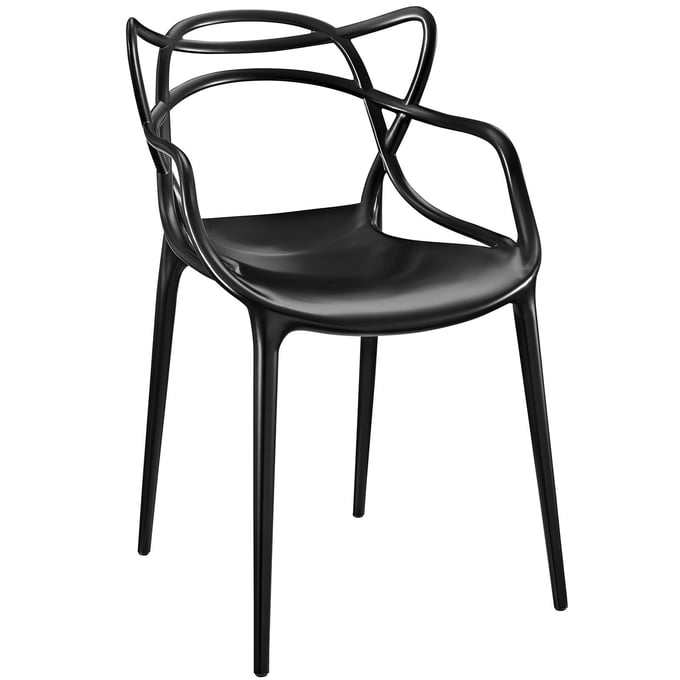 Modway Furniture Entangled Black Dining Armchair EEI-1458-BLK