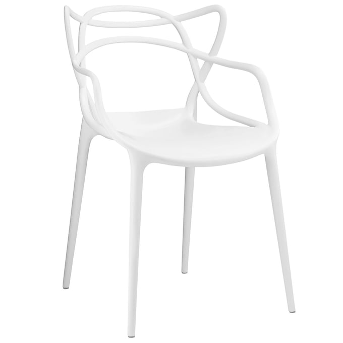 Modway Furniture Entangled White Dining Armchair EEI-1458-WHI