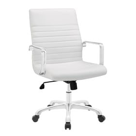 Modway Furniture Finesse White Mid Back Office Chair