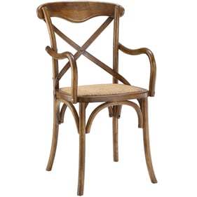 Modway Furniture Gear Walnut Dining Armchair