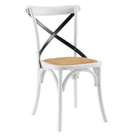 Modway Furniture Gear White Black Dining Side Chair