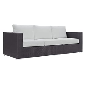 Modway Furniture Convene Espresso White Outdoor Patio Sofa