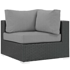 Modway Furniture Sojourn Gray Outdoor Patio Sunbrella Corner