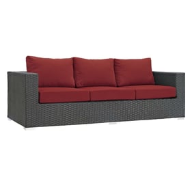 Modway Furniture Sojourn Red Outdoor Sunbrella Sofa