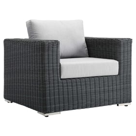 Modway Furniture Summon Gray Outdoor Patio Sunbrella Armchair