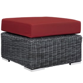 Modway Furniture Summon Red Outdoor Patio Ottoman