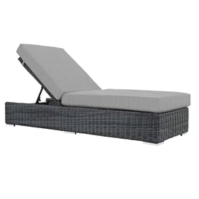 Modway Furniture Summon Gray Outdoor Patio Chaise Lounge