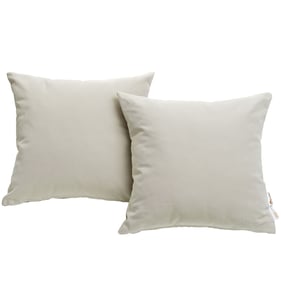 2 Modway Furniture Summon Beige Outdoor Patio Pillows