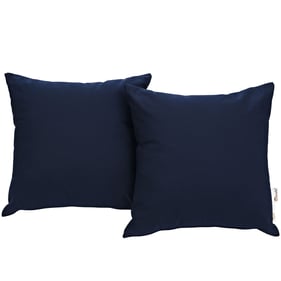 2 Modway Furniture Summon Navy Outdoor Patio Pillows