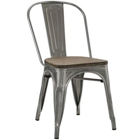 Modway Furniture Promenade Gunmetal Bamboo Side Chair