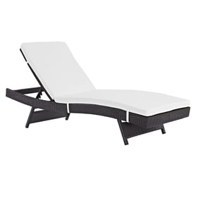 Modway Furniture Convene Espresso White Outdoor Patio Chaise