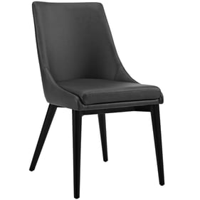 Modway Furniture Viscount Black Leather Dining Chair