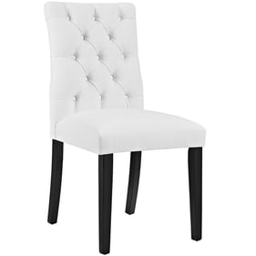 Modway Furniture Duchess White Leather Dining Chair