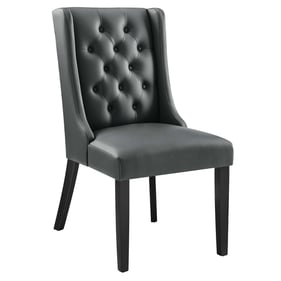 Modway Furniture Baronet Gray Leather Dining Chair