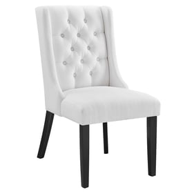 Modway Furniture Baronet White Fabric Dining Chair