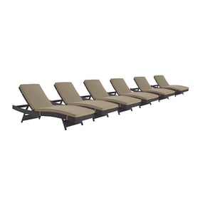 6 Modway Furniture Convene Espresso Mocha Outdoor Patio Chaise